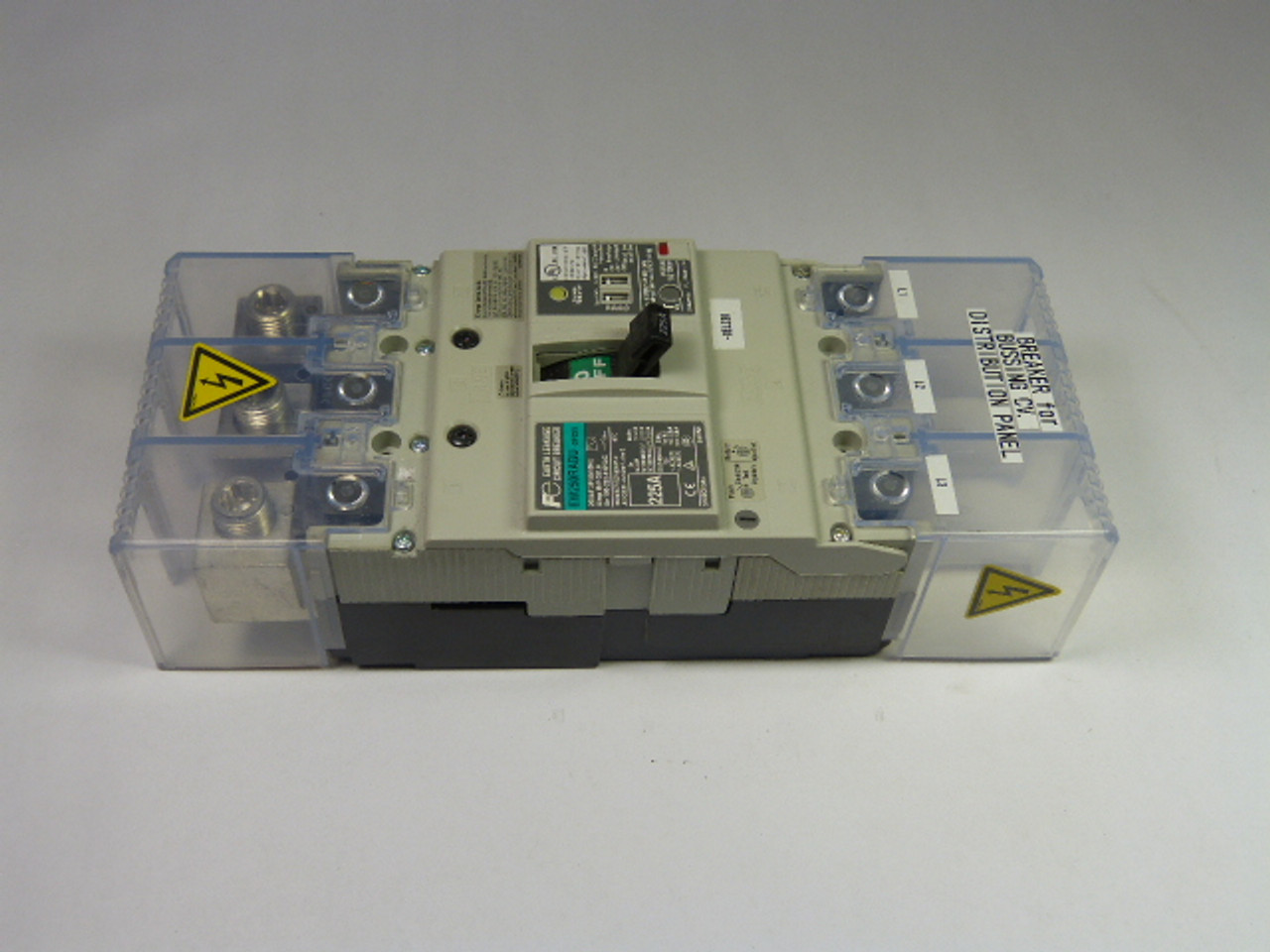Fuji Electric EW250RAGU-3P225 Circuit Breaker 225A 3P 50/60Hz USED