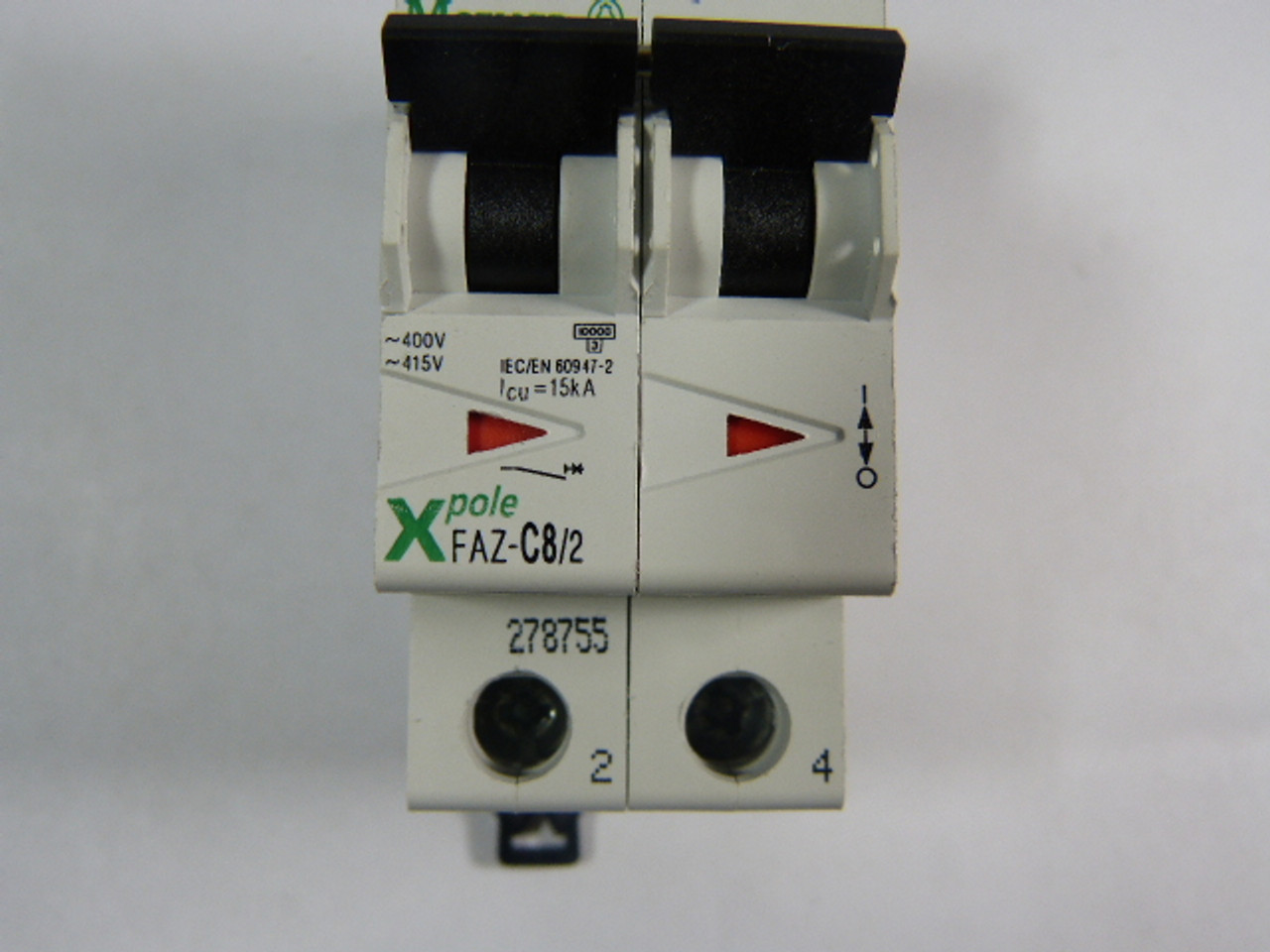 Moeller FAZ-C8/2 Miniature Breaker 2-Pole 8 Amp USED