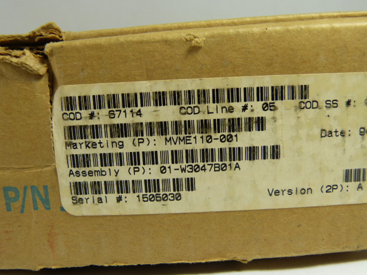 Motorola MVME110-001 W3047B01A VME Module ! NEW !