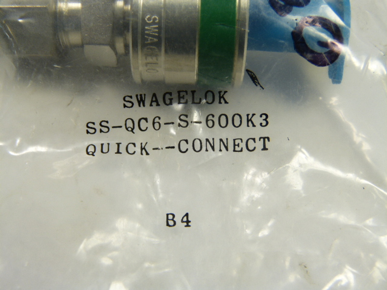 Swagelok SS-QC6-S-600K3 Quick Connect Stem 3/8" Tube Fitting ! NWB !