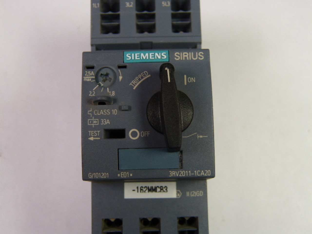 Siemens 3RV2011-1CA20 Circuit Breaker Class 10 1.8-2.5A USED