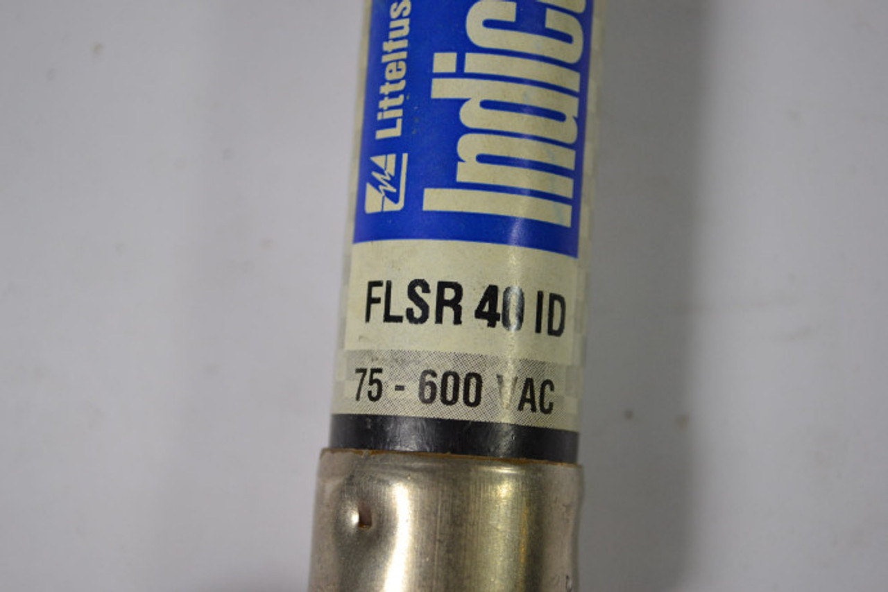 Littelfuse FLSR-40-ID Time Delay Indicating Fuse 40A 75-600VAC USED
