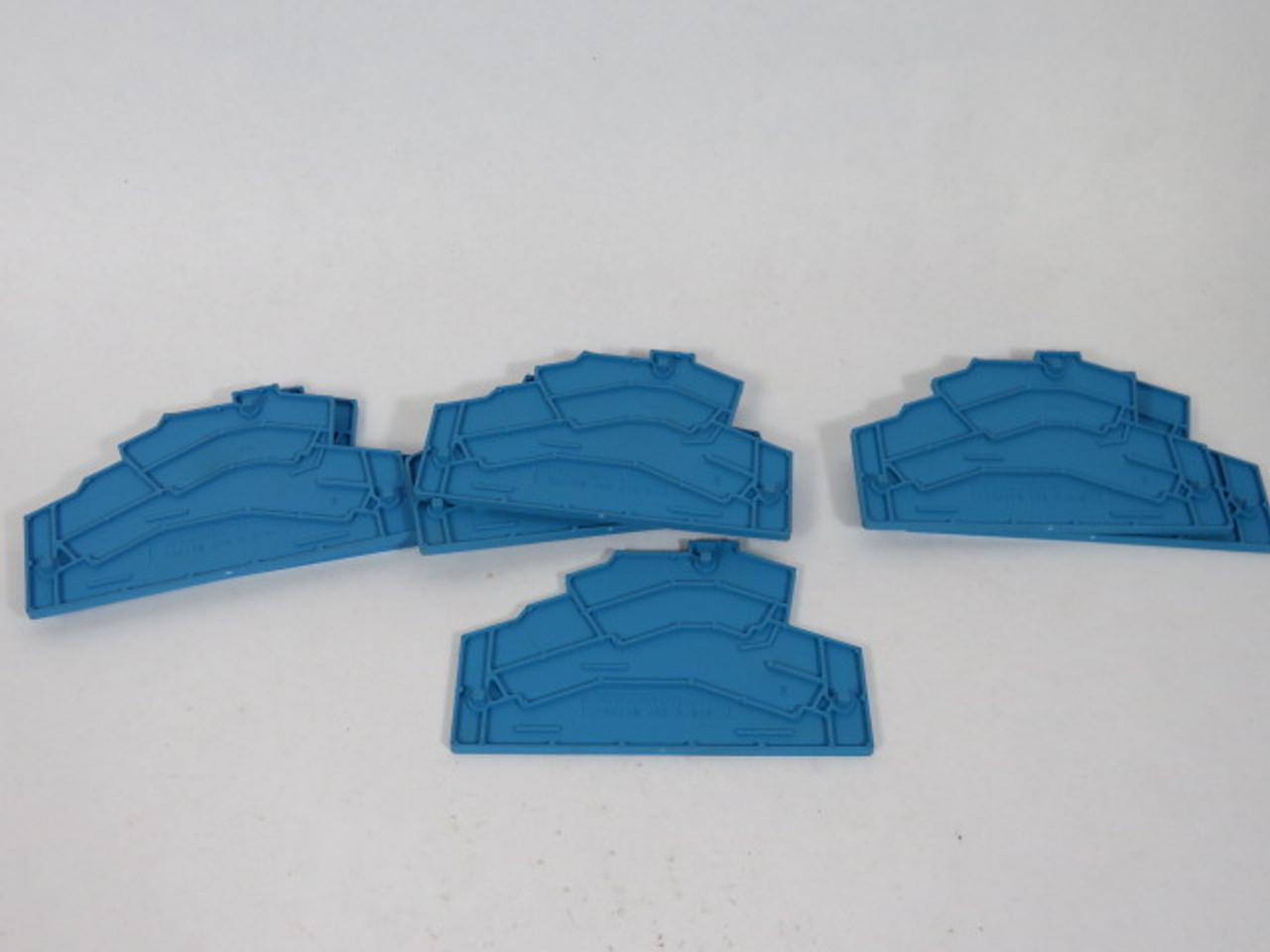 Weidmuller ZAP/TW-ZDK-2.5-2 Terminal Block End Plate Lot of 7 BLUE USED