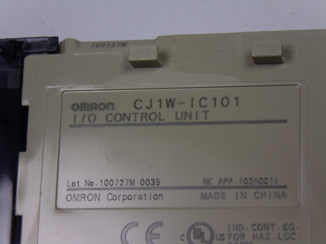 Omron CJ1W-IC101 I/O Control Unit USED