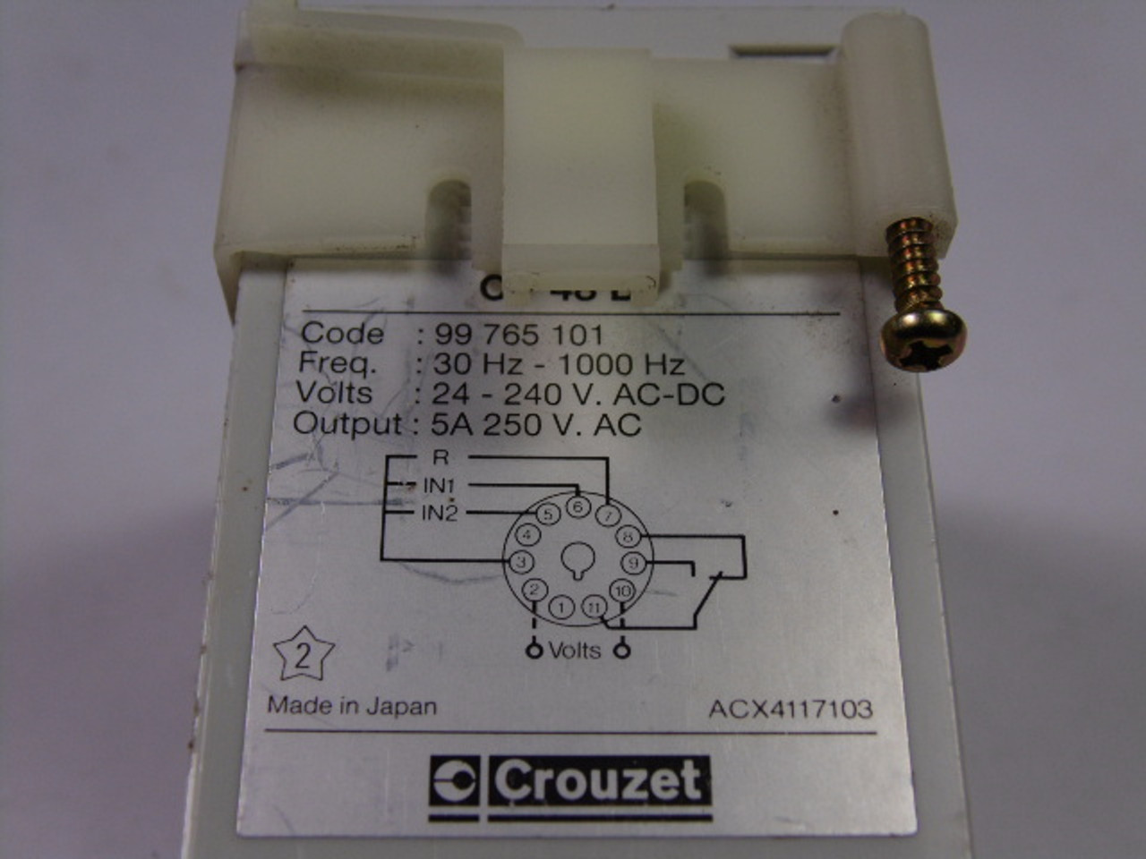 Crouzet CP48D1 Electronic Pulse Meter 30-1000Hz 5A 250V AC USED