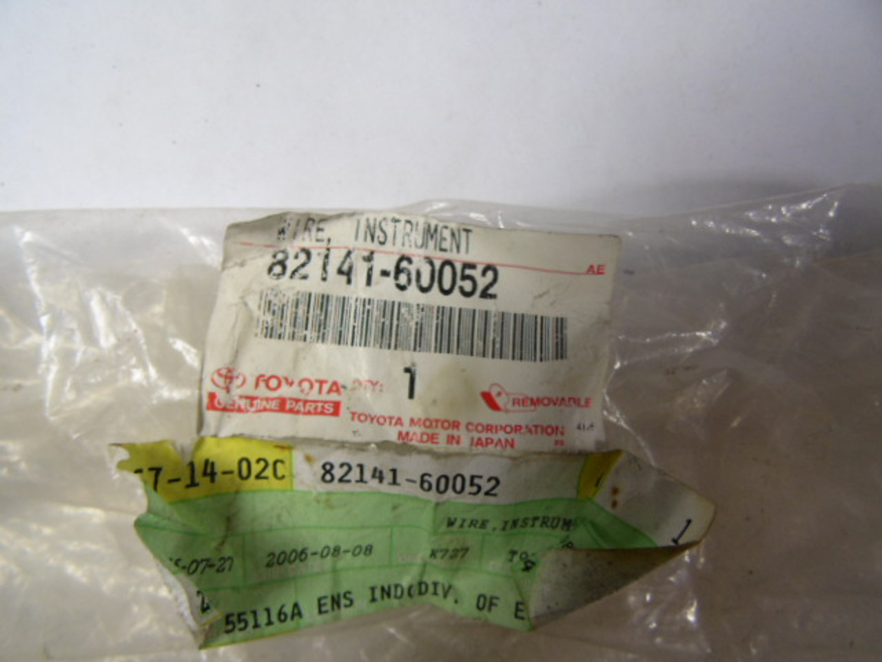 Toyota 82141-60052 Wire Instrument ! NWB !