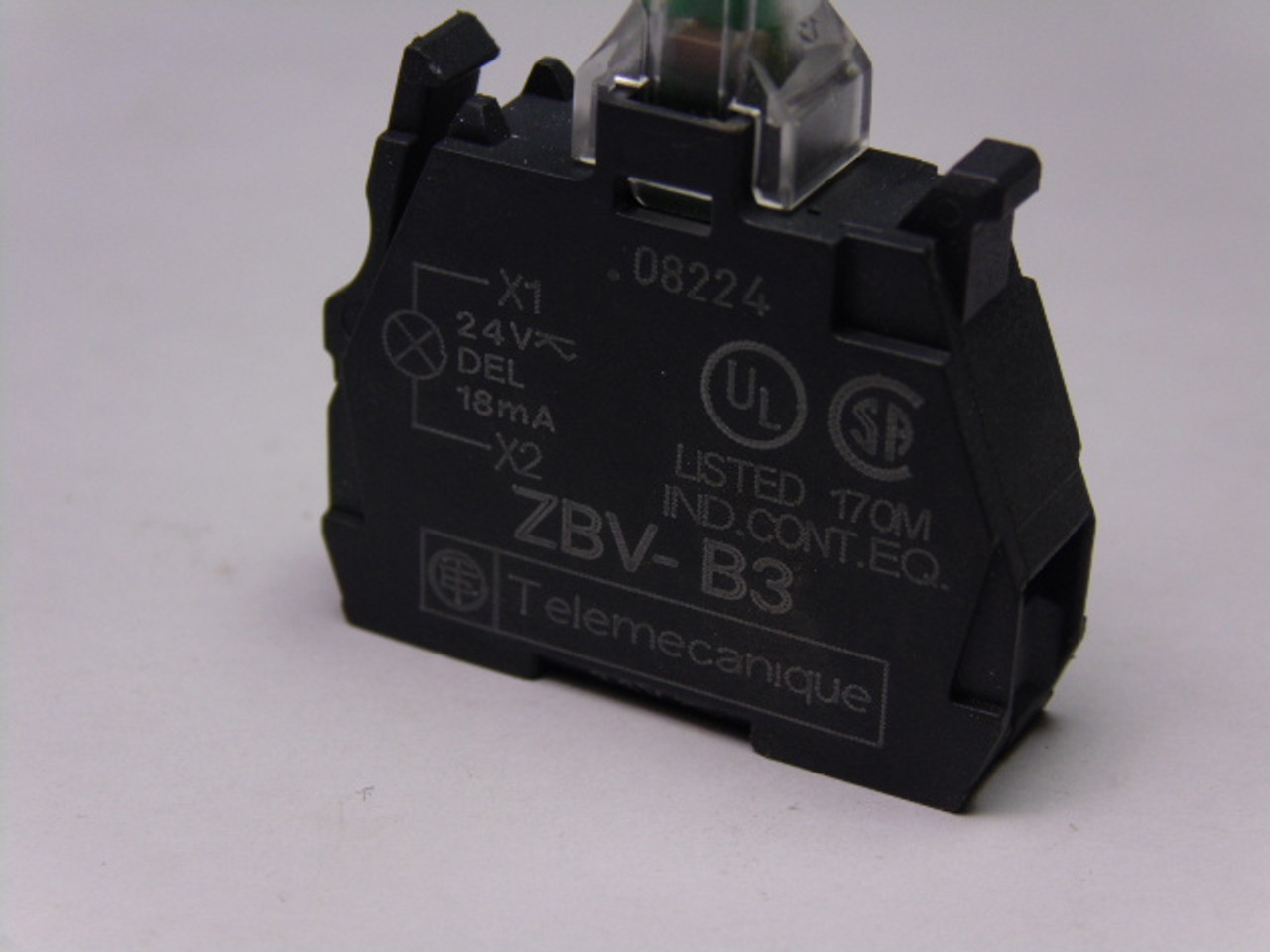 Telemecanique ZBV-B3 Pushbutton Light Module 22mm 24V USED