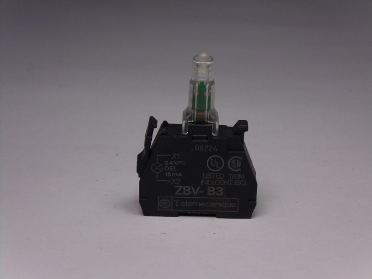 Telemecanique ZBV-B3 Pushbutton Light Module 22mm 24V USED