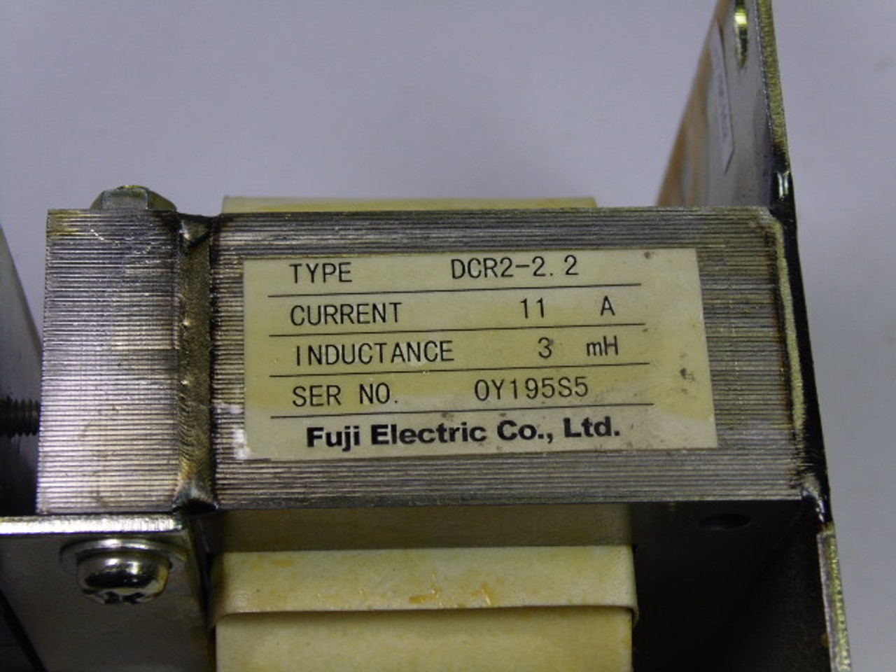 Fuji Electric DCR2-2.2 DC Reactor 11A 3mH USED