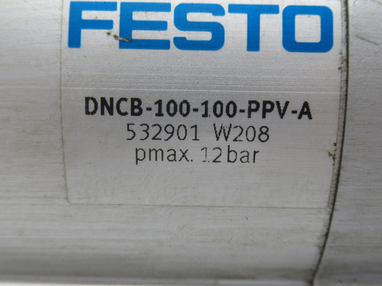 Festo 532901 DNCB-100-100-PPV-A Cylinder 100mm Bore 100mm Stroke USED