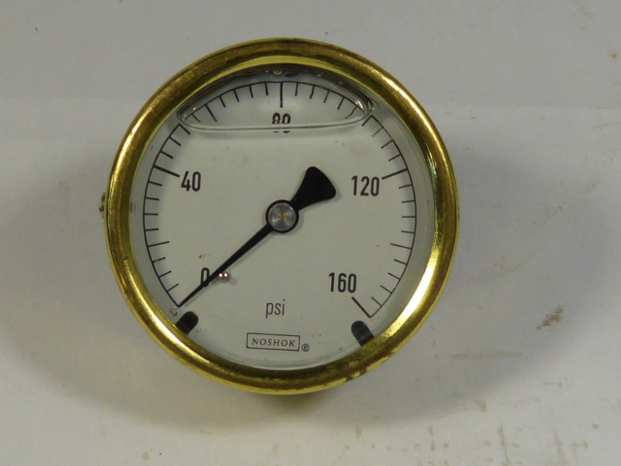 Noshok 0-160 Pressure Gauge 0-160PSI USED