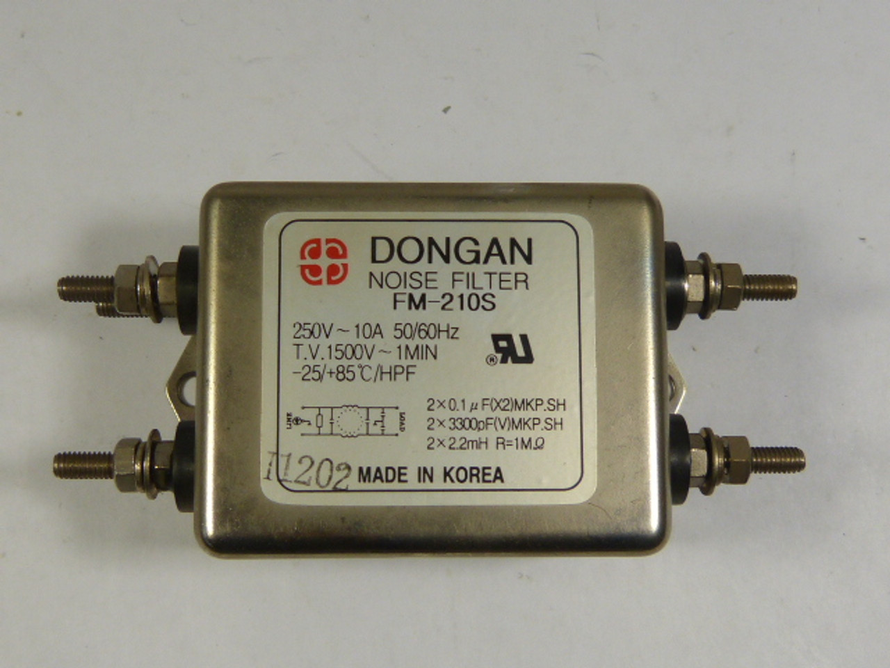 Dongan FM-210S Noise Filter 250V 10A 50/60Hz USED