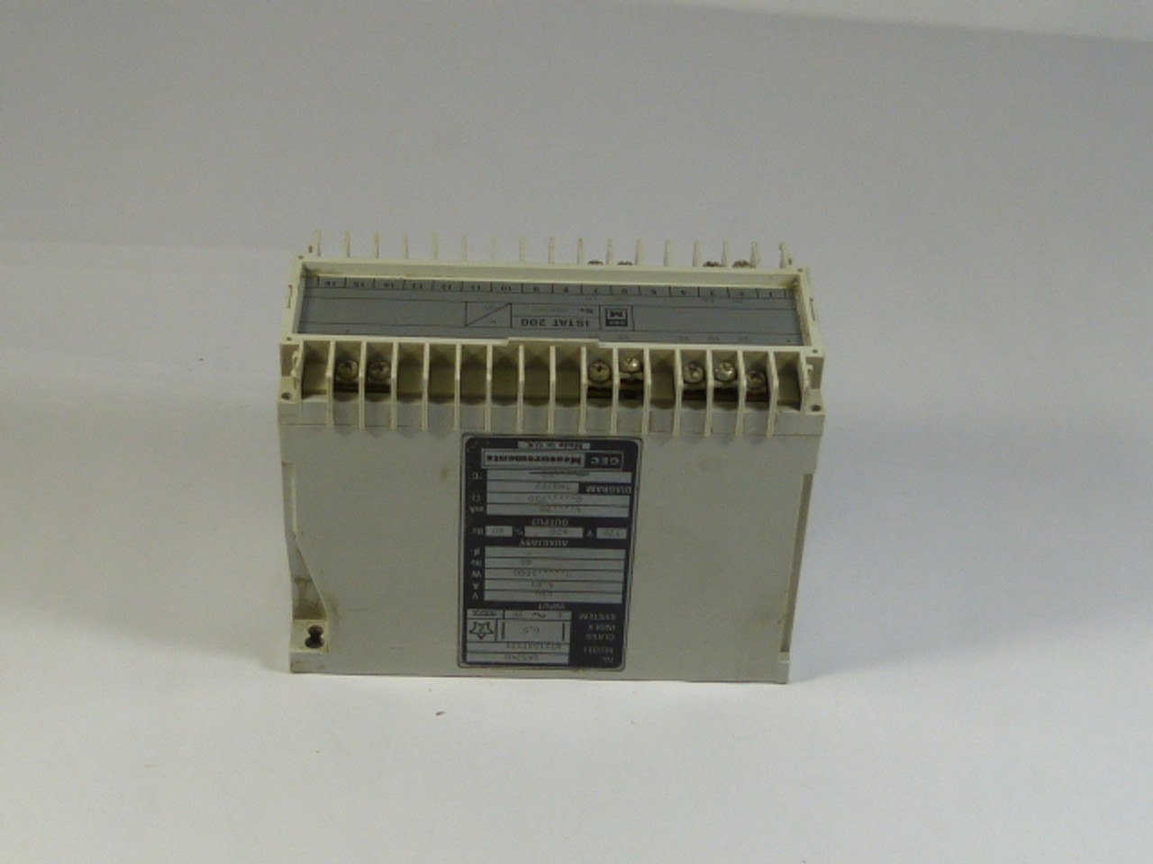 GEC WT21S3T171 Transducer ISTAT200 120V 4.81A 60Hz USED