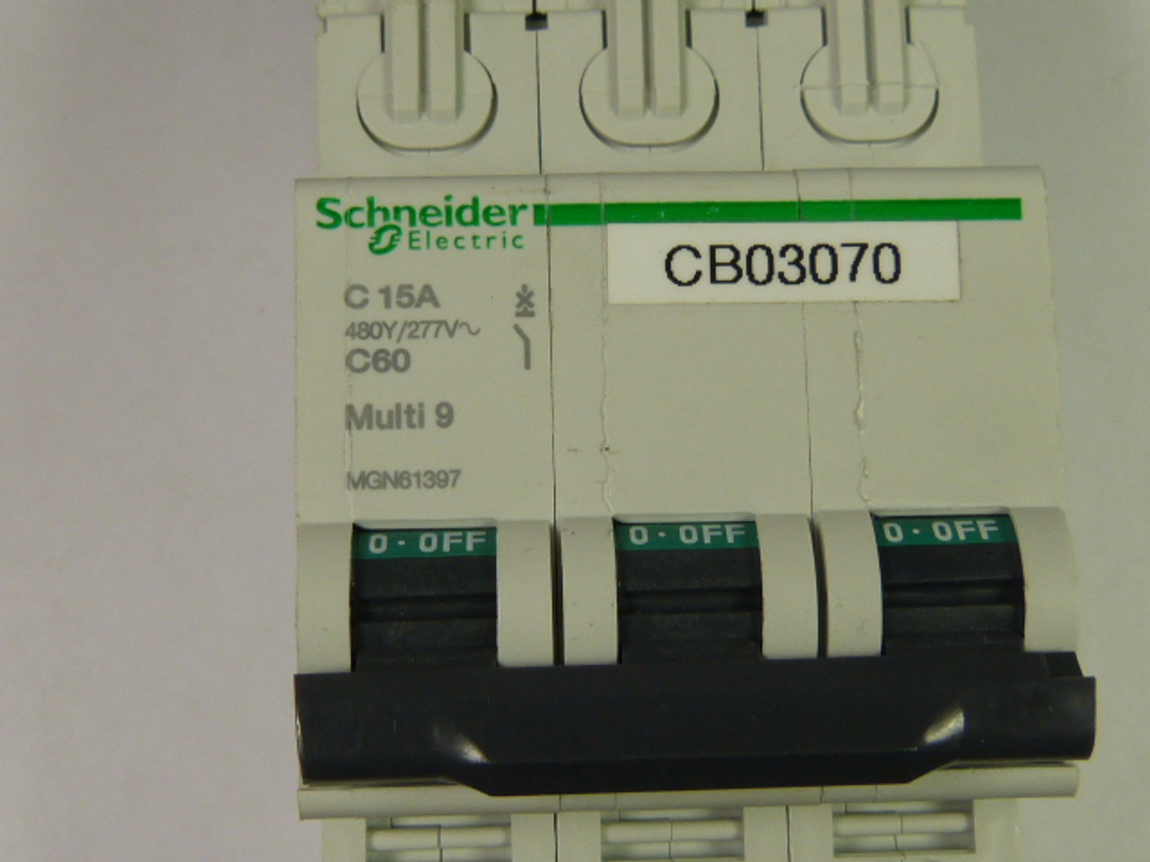 Siemens MGN61397 Circuit Breaker 480/277V 15A 3P MCB USED