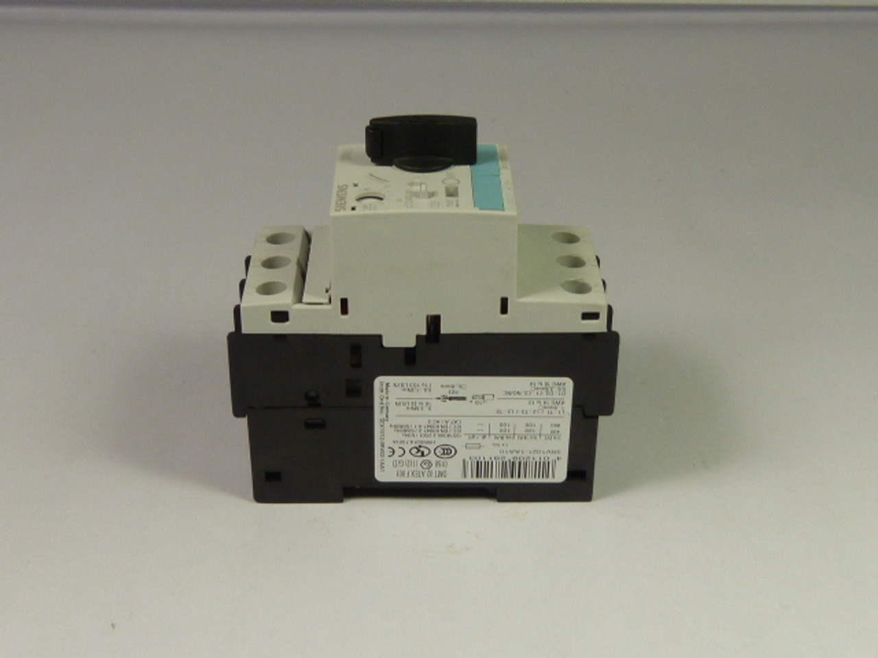Siemens 3RV1021-1AA10 Circuit Breaker 6 Amp 21A USED