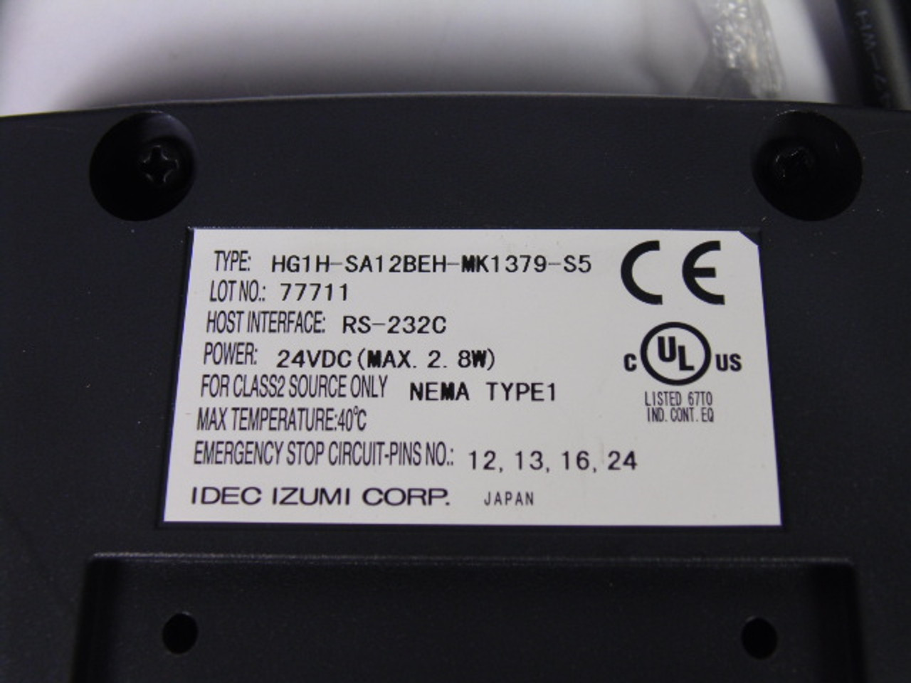 IDEC HG1H-SA12BEH-MK1379-S5 Controller Pendant ! NOP !