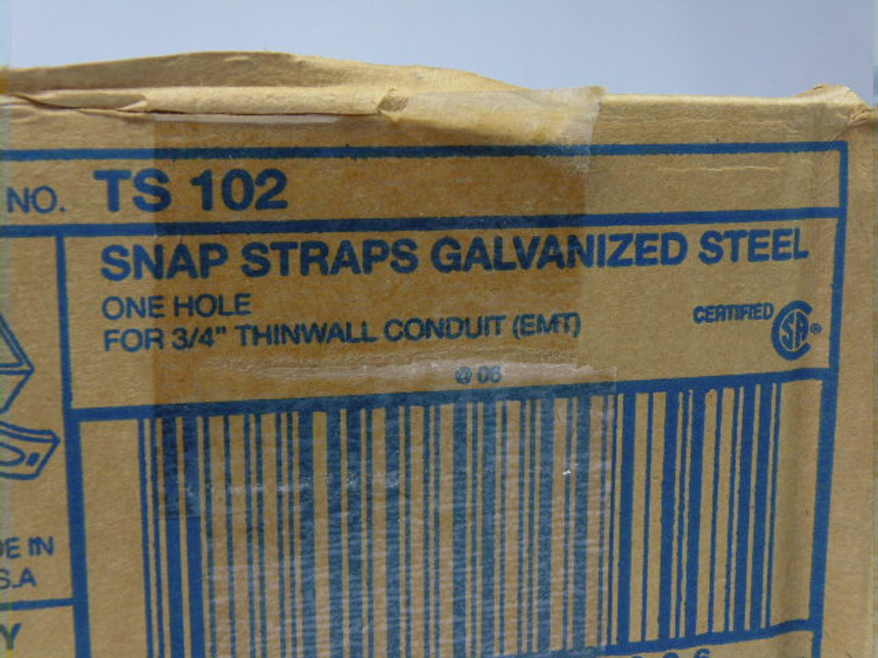 Thomas & Betts TS-102 Conduit Strap 3/4" Steel 1-Hole 50-Pack ! NOP !