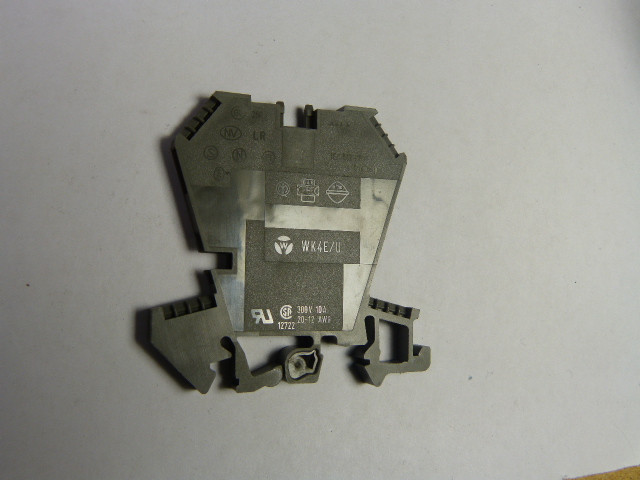 Wieland WK-4E/U/V0 Terminal Block Double Deck Gray USED