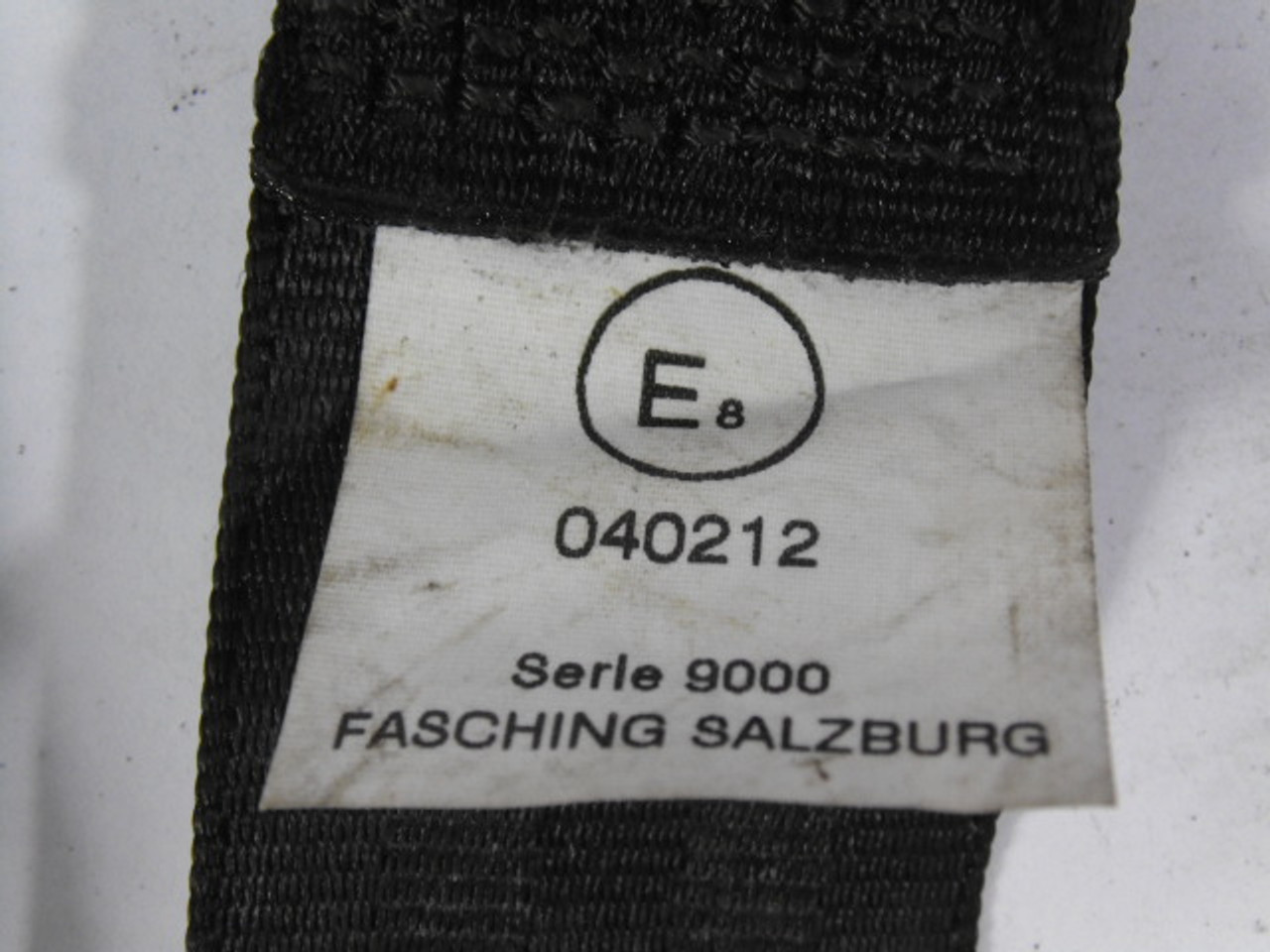 Fasching Salzburg 040212 Safety Belt Static 2-Point Static System Ser. 9000 USED