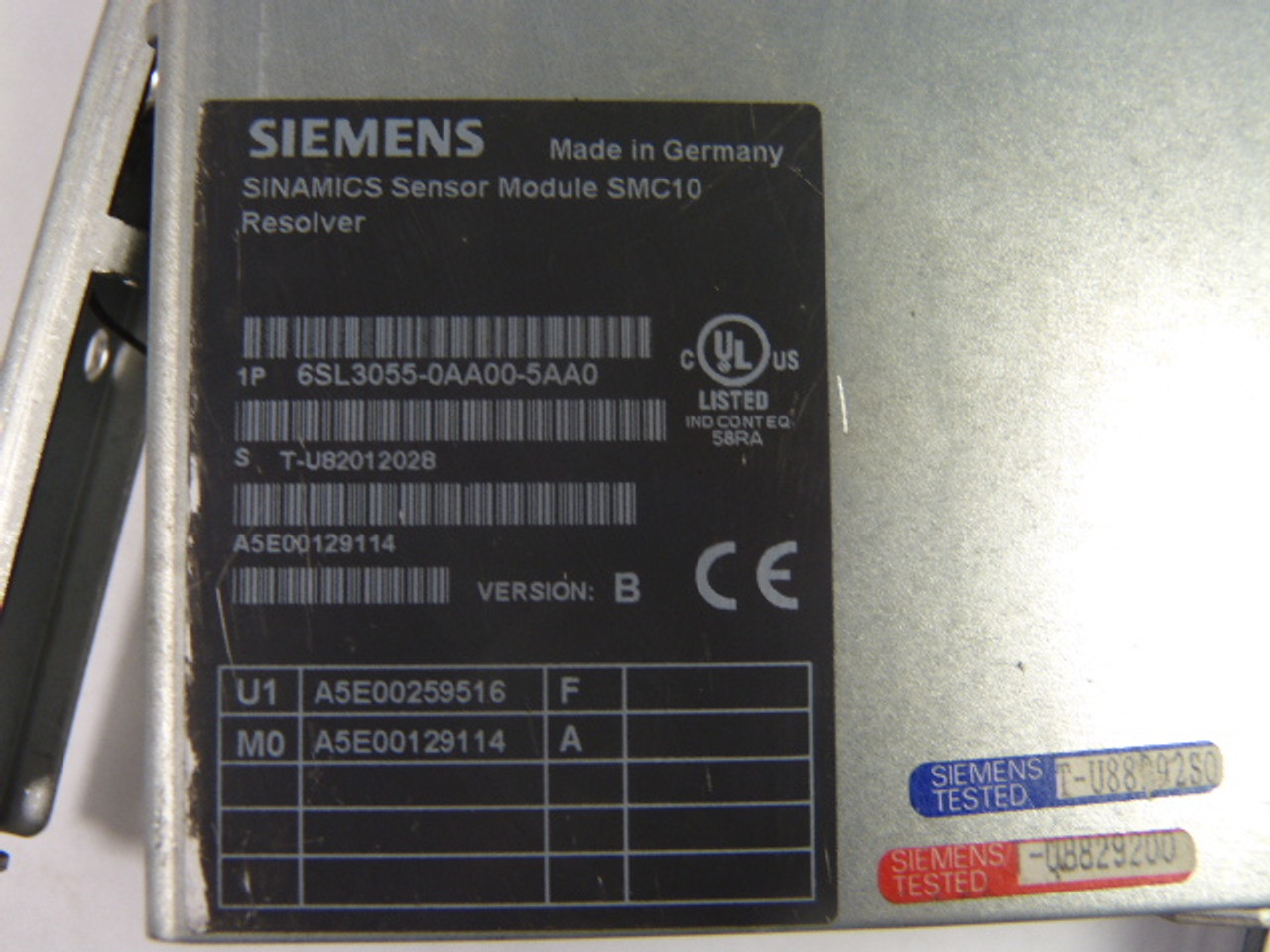 Siemens 6SL3055-0AA00-5AA0 Sinamics Sensor Module USED