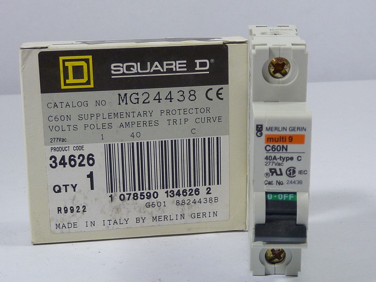 Square D MG24438 Breaker 40A Type C ! NEW !