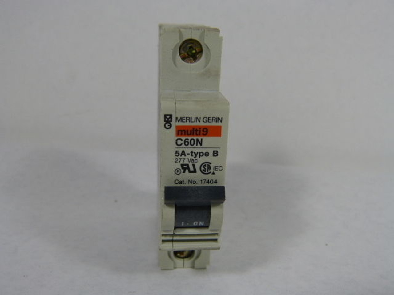 Merlin Gerlin 17404 Type B Multi 9 Circuit Breaker C60N 5A 277VAC USED