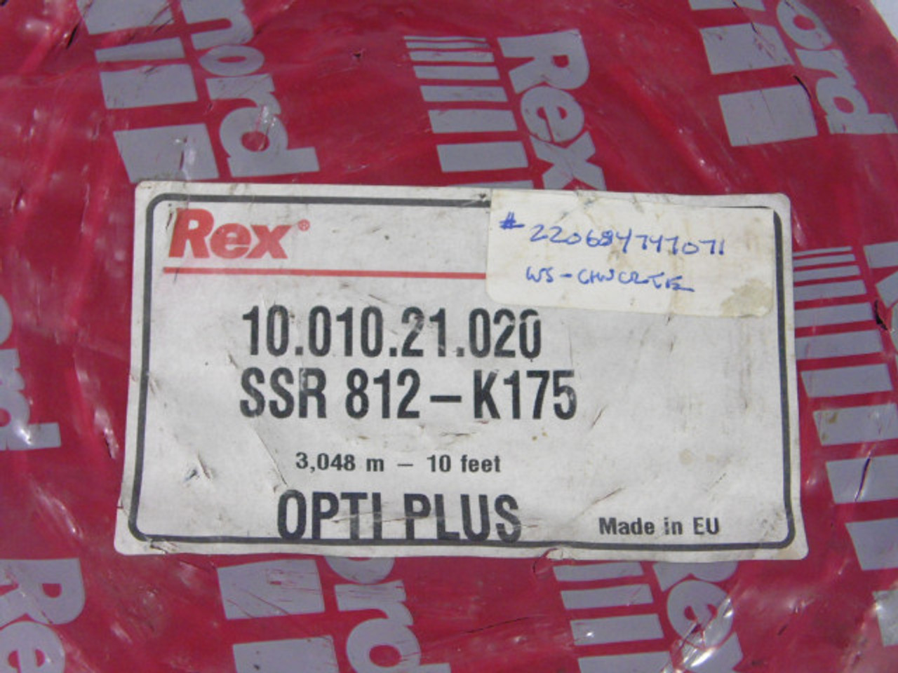 Rex SSR812-K175 10.010.21.020 Conveyor Belt Chain 10Ft ! NEW !