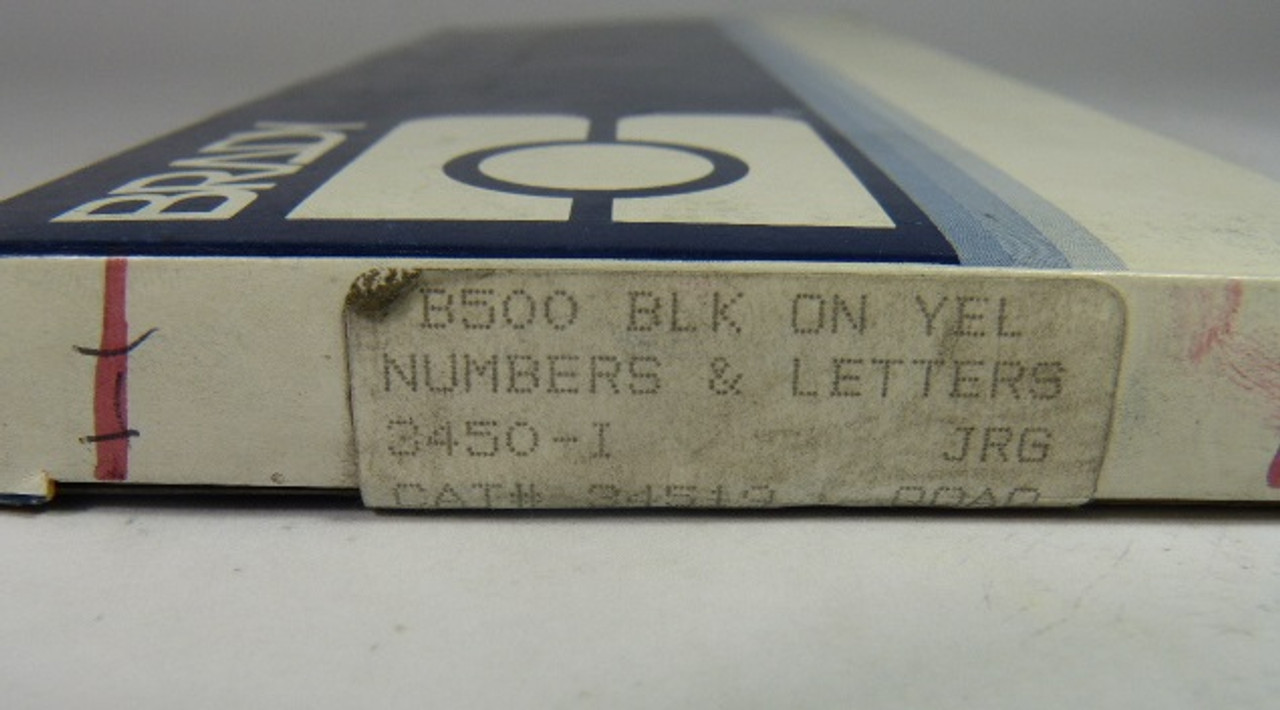 Brady 3450-I Kit of Letter Labels "I" 25-Pack ! NEW !