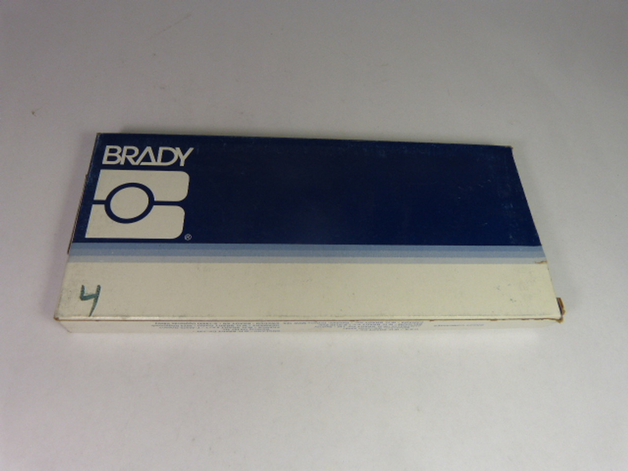 Brady 3450-4 Kit of Number Labels #4 25-Pack  NEW