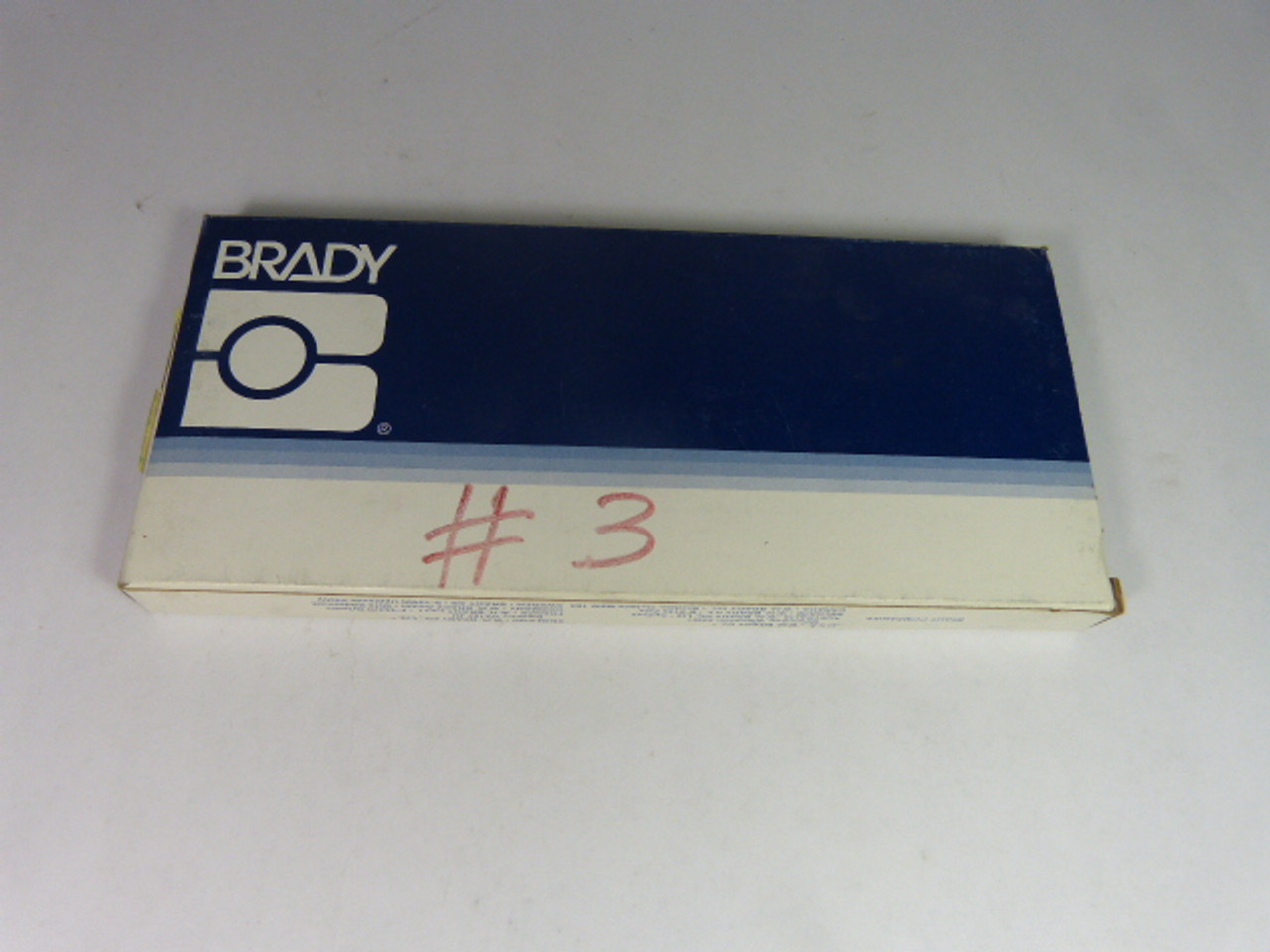 Brady 3450-3 Kit Of Number Labels #3 25-Pack NEW