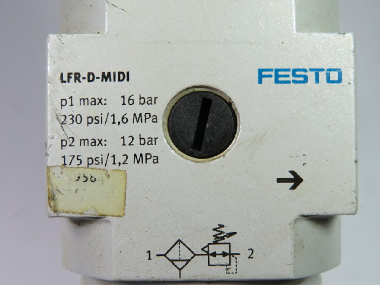 Festo 159582 LFR-3/8-D-MIDI Basic Valve No Blue Cover ! AS IS !