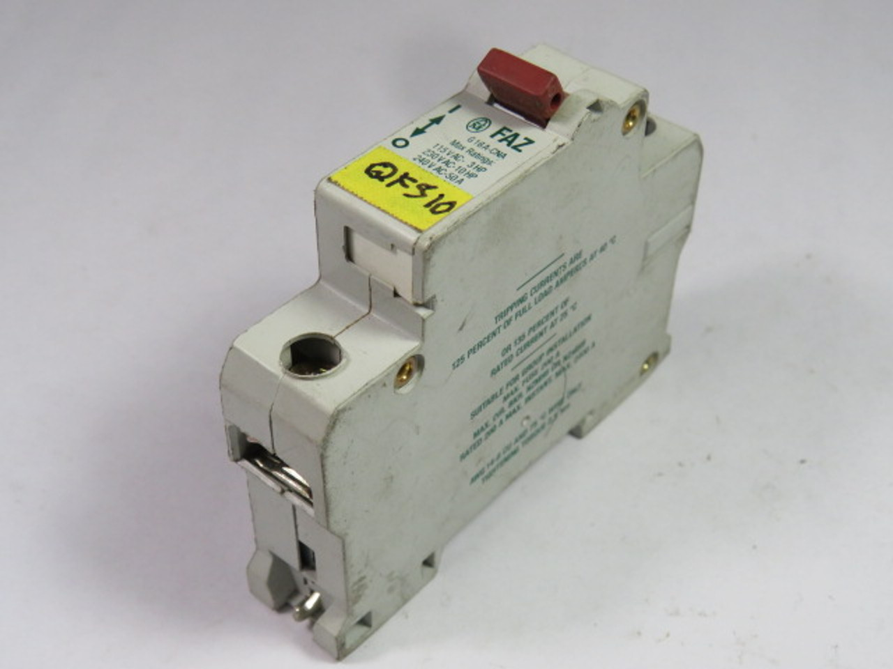 Eaton FAZ-G16A-CNA Circuit Breaker 16A 1-Pole USED