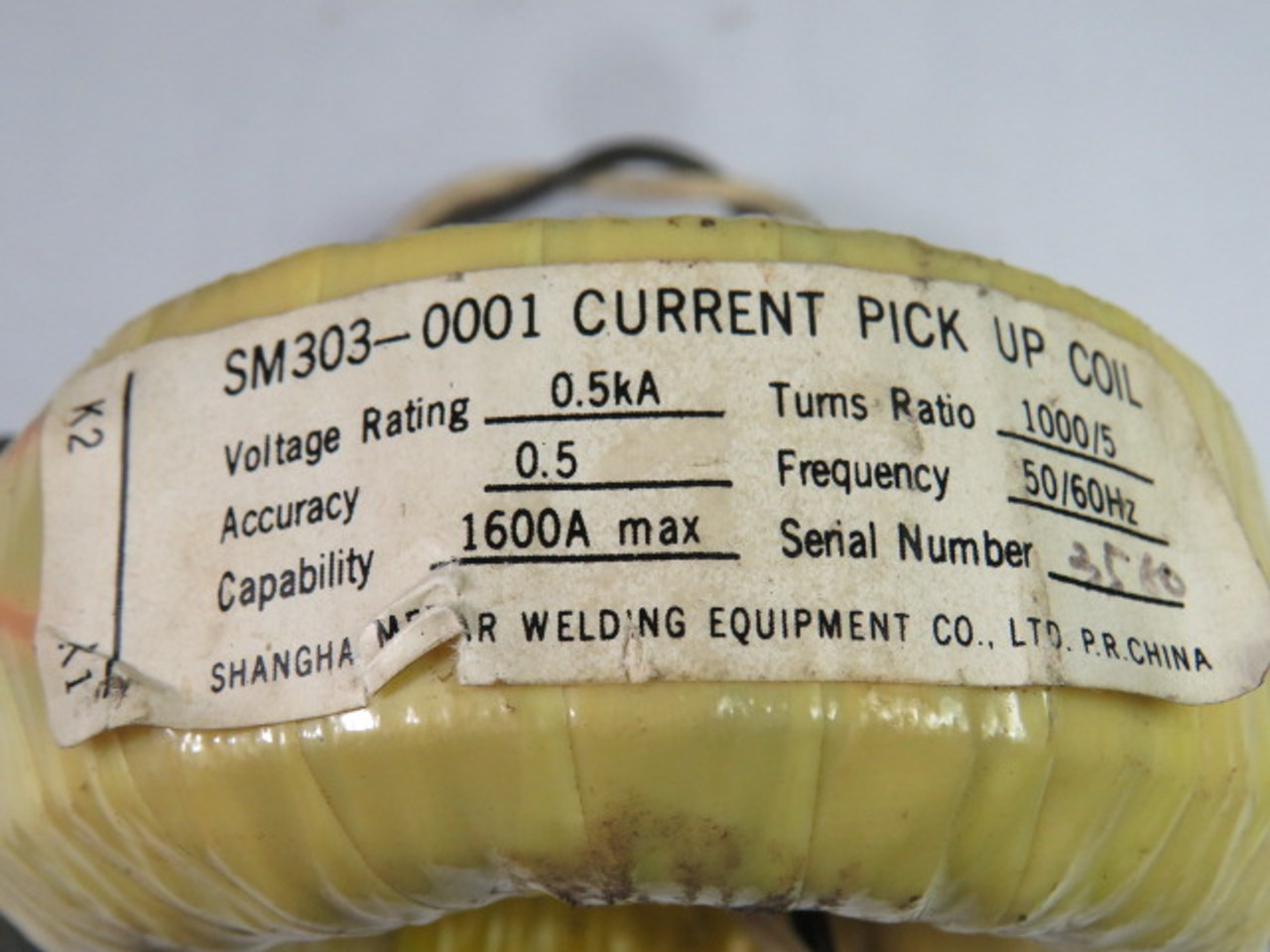 Medar SM303-0001 Welding Transformer Coil 50/60Hz USED