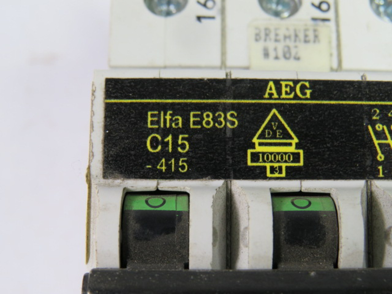 AEG ME83S-C15 Elfa Miniature Circuit Breaker 15A 3-Pole USED