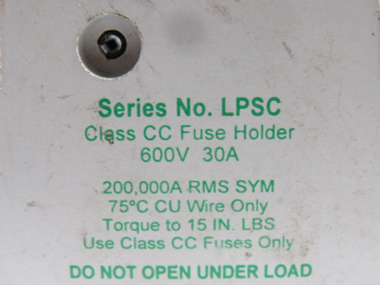 Littelfuse LPSC002 Fuse Holder 30A 600V 2-Pole USED