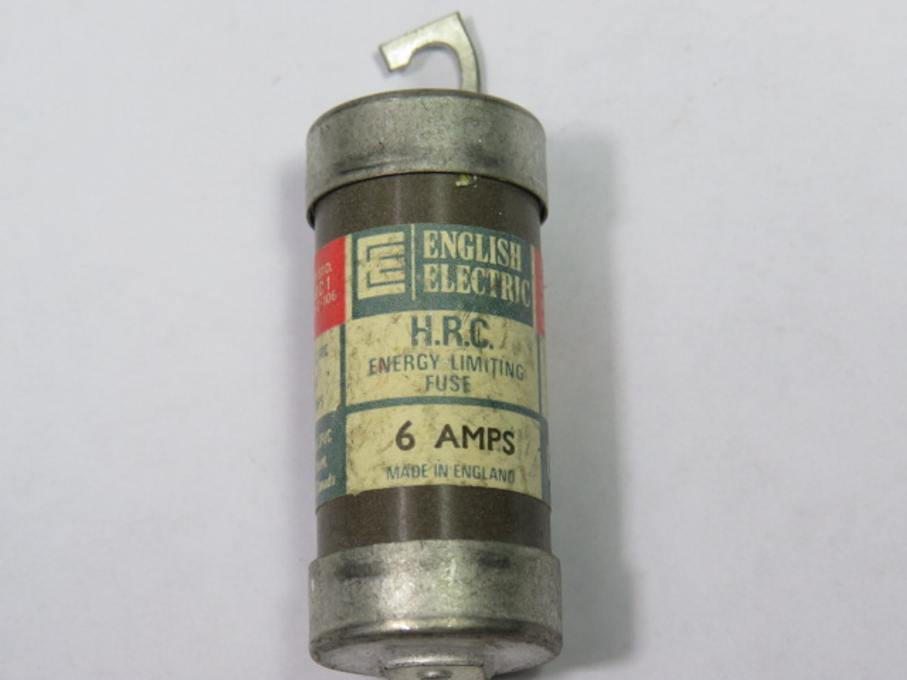 English Electric C6K Energy Limiting Fuse 6A 600V USED