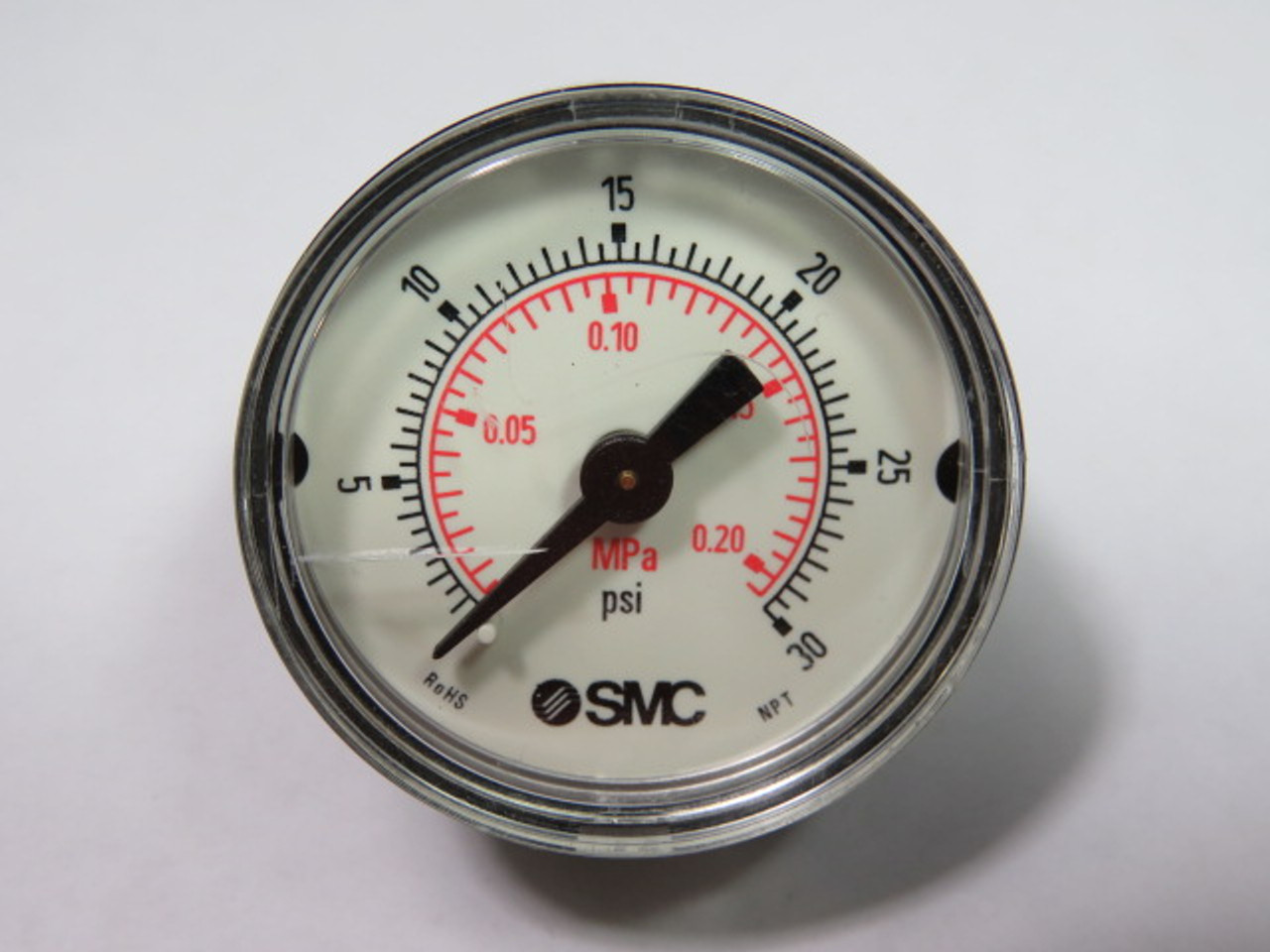 SMC Pressure Gauge 0-30 PSI 0.020 MPa USED