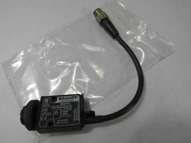 Balluff BLE 16K-UU-1R-0.2-S4 MiniPro Thru Beam Receiver 11-30VDC  USED