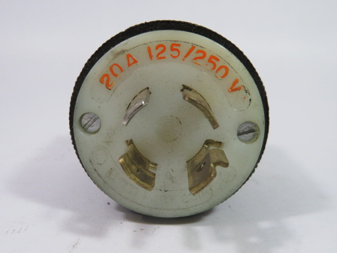 Hubbell 2411 Twist-Lock Plug 20A 125/250V 3P 4W USED