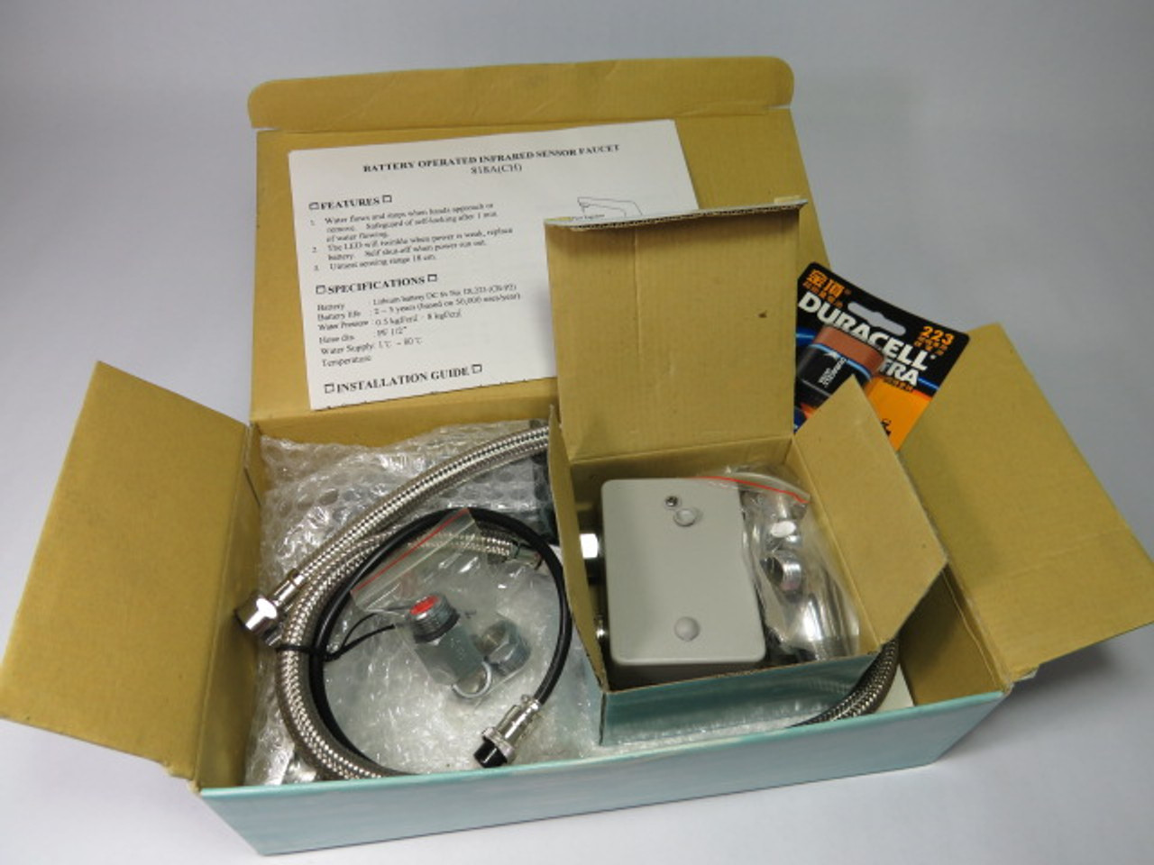 BioChem Environmental 818A(ch) Battery Operated Infrared Sensor Faucet ! NEW !