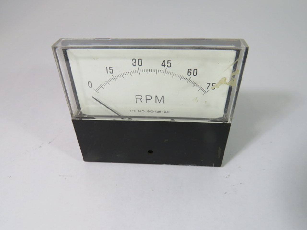 Simpson 604311-12H Panel Meter 0-75RPM USED