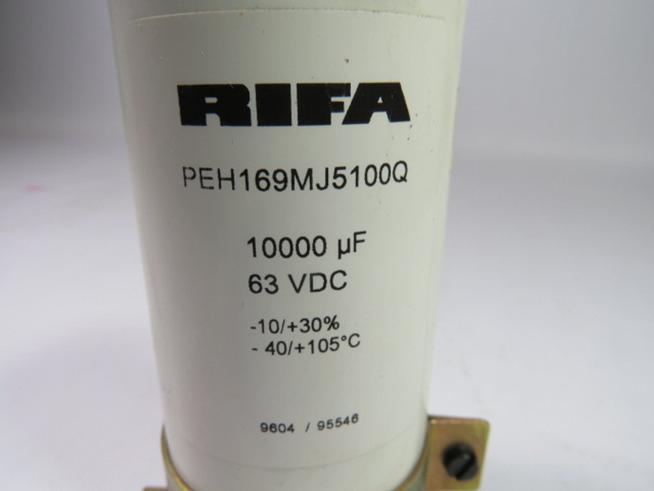 RIFA PEH169MJ5100Q Capacitor 10000 UF 63 Vdc USED