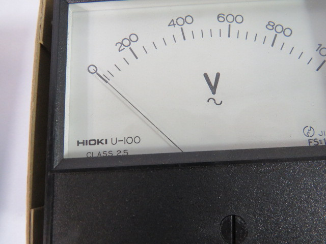 Hioki U-100 Panel Meter 0-1000V ! NEW !