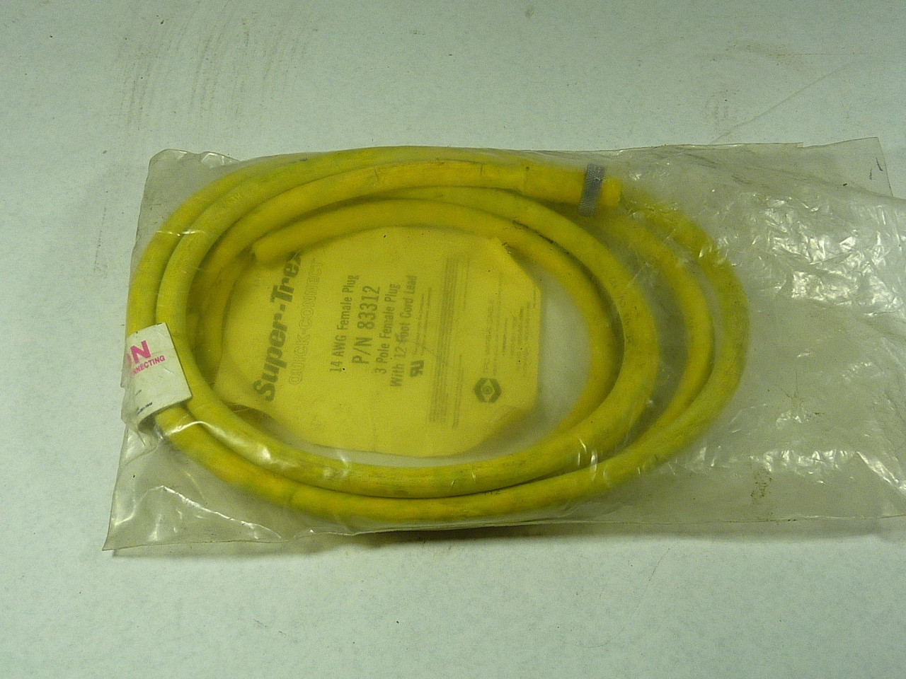 TPC 83312 Cordset, Female 3 Pole 12FT ! NEW !