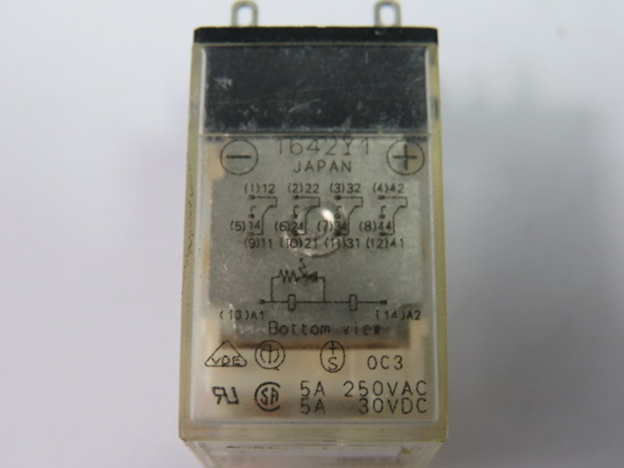 Omron MY4N-DC12-S Relay 12VDC 5A 250VAC USED