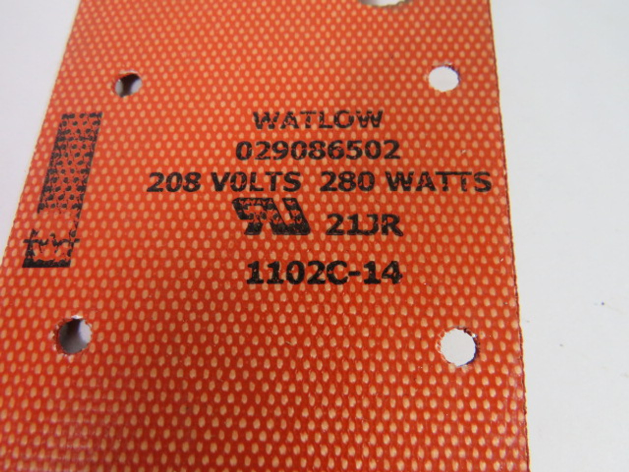Watlow 029086502 (1101C-14) Silicon Heating Pad 4-PK 208V 280W USED
