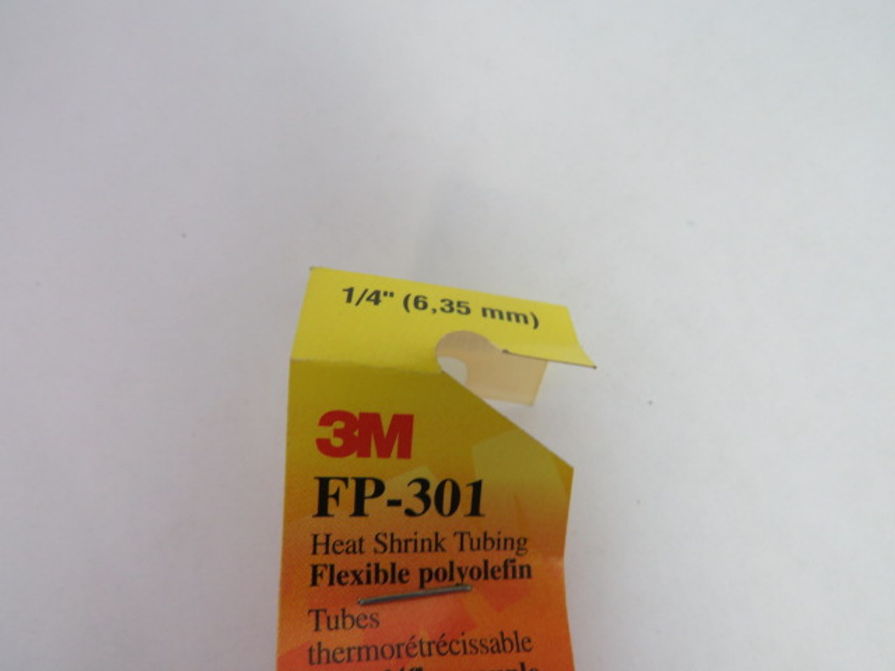 3M FP-301 Clear Shrink Wrap Tubing  3.5' Length 1/4" ! NEW !