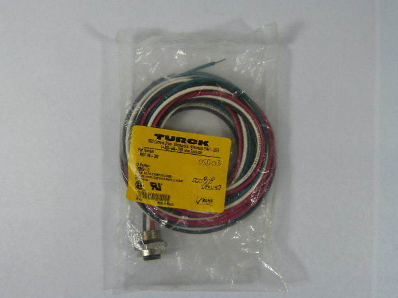 Turck RKF46-3M Cordset Receptacle ! NEW !