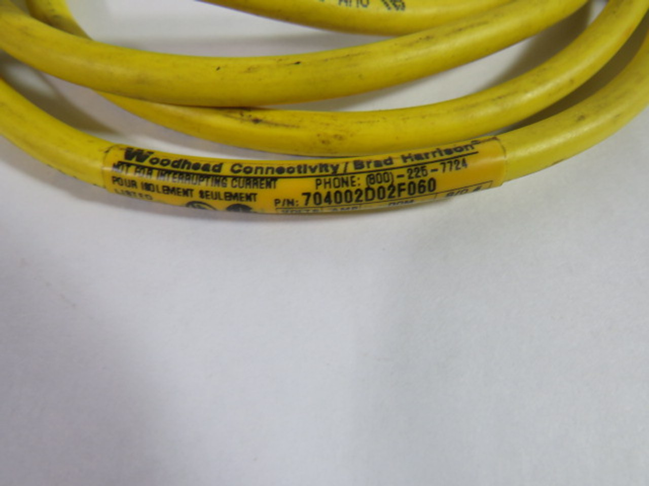 Brad Harrison 704002D02F060 4-P 250V 4A Cable USED