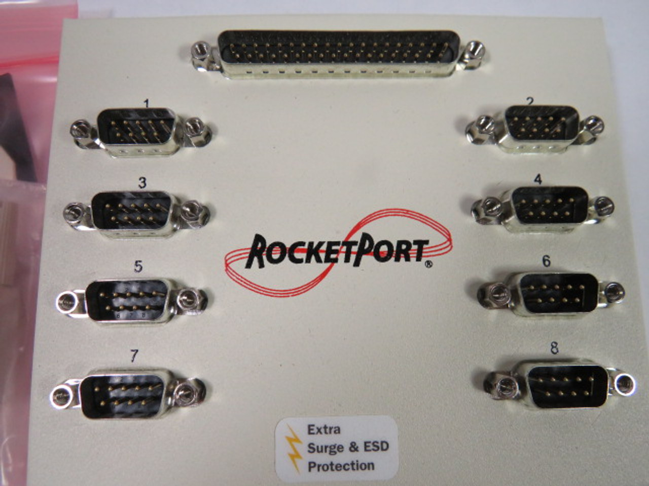 Comtrol Rocketport 3000229 Interface Card w/8 Ports & Surge Protections ! NEW !